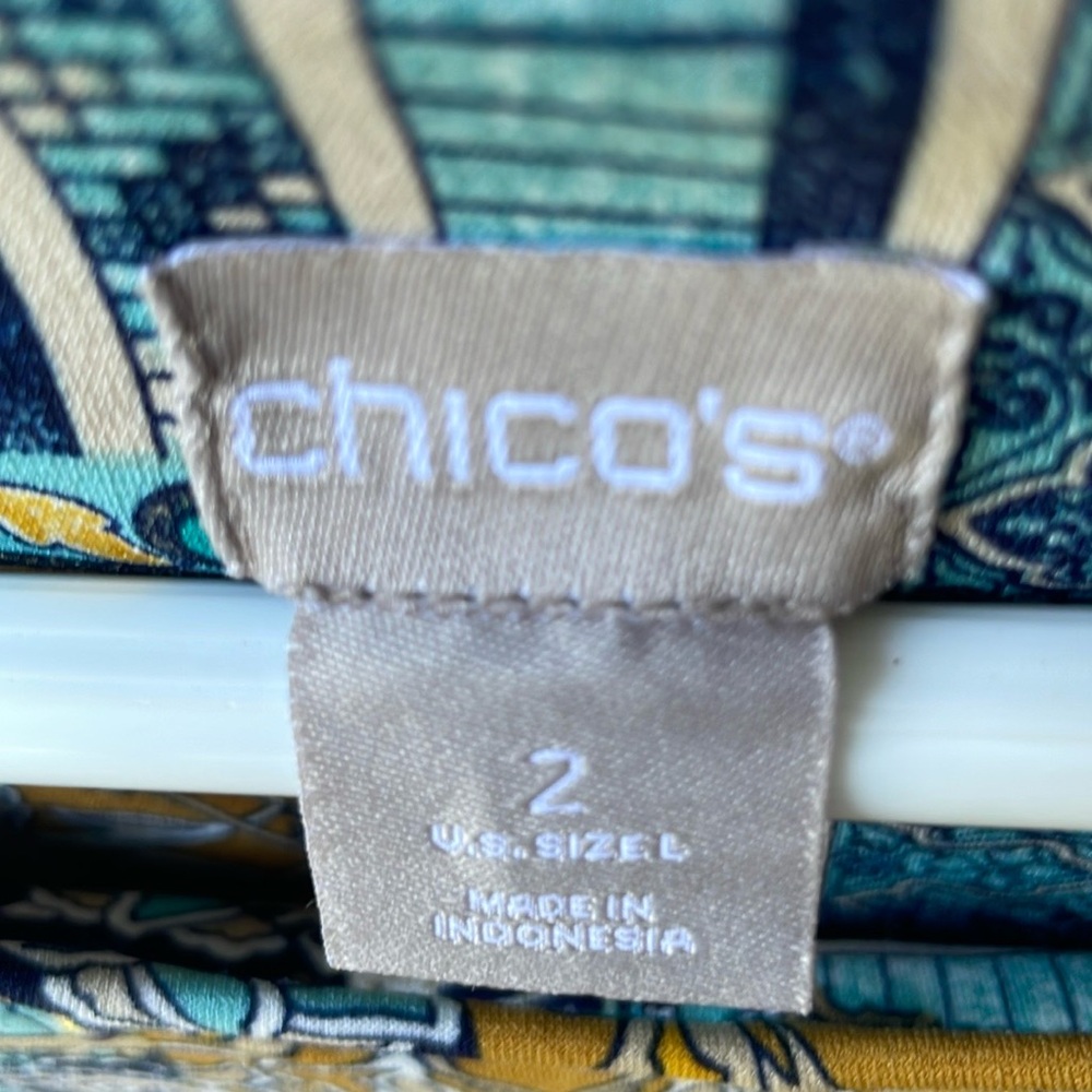 Chico's Multicolor Patterned Tunic - Picture 3 of 9